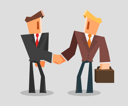 Businessmen shaking hands. successful deal concept.のイラスト素材