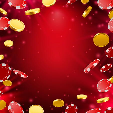 Casino red banner.のイラスト素材
