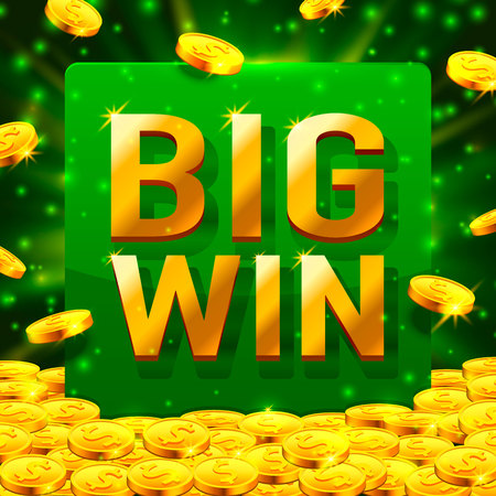 Big win casino signboard.のイラスト素材