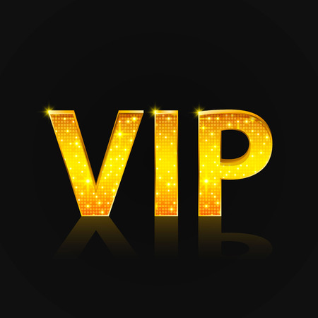 VIP text on the black illustration.のイラスト素材