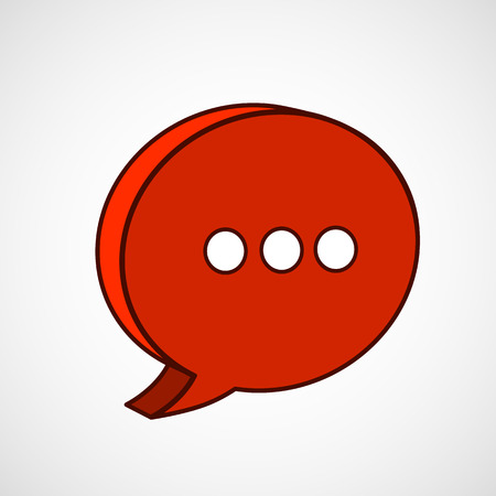 Chat bubble with place for text Vector illustrationのイラスト素材