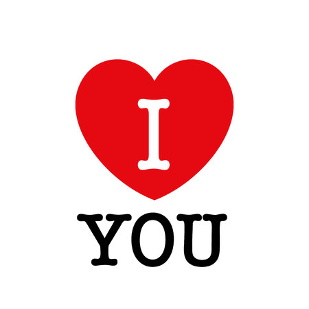 I Love You Beautiful vector illustrationのイラスト素材