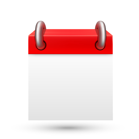 Blank calendar Vector illustrationのイラスト素材
