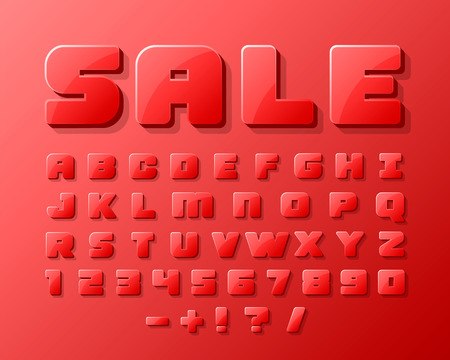 Sale font 3d Vector illustrationのイラスト素材
