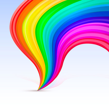 Rainbow tornado Vector illustrationのイラスト素材