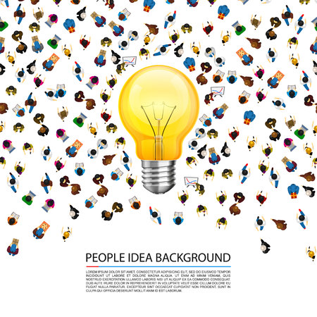 People around a llama on a white background . Vector illustrationの写真素材