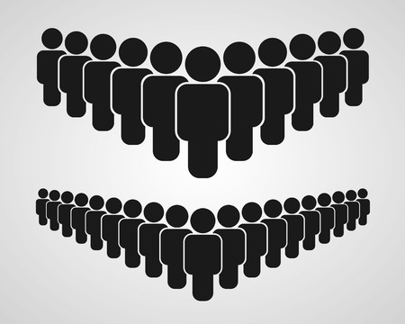 People group icon on the white background. Vector illustrationの写真素材