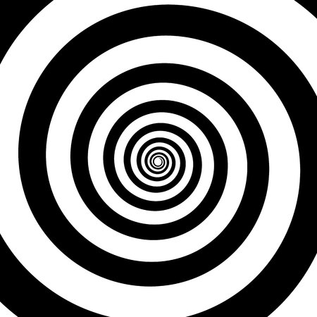 Spiral color black on the white background. Vector illustrationの写真素材