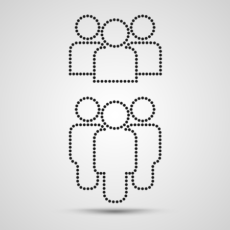 People group icon on the white background. Vector illustrationの写真素材