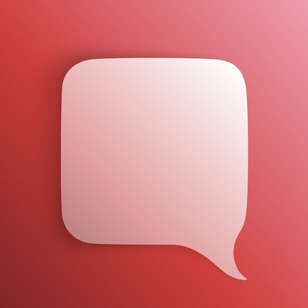 Chat background red art creatuve. Vector Illustrationの写真素材