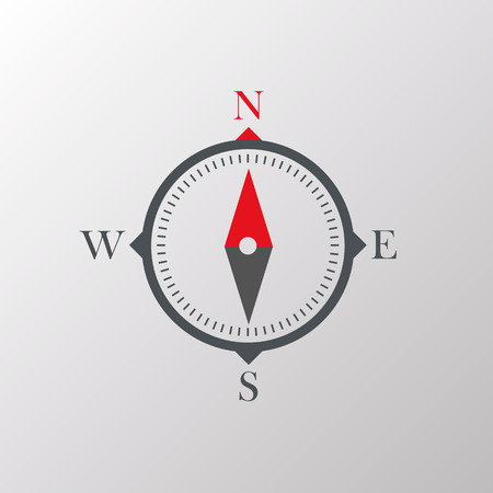 Compass on a white background art. Vector Illustration.の写真素材