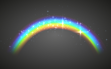 Realistic rainbow. Abstract Colorful Rainbow Template background. Vector illustrationのイラスト素材