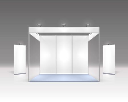 Scene show Podium for presentations on the gray background.のイラスト素材