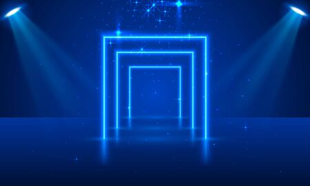 Stage Podium Scene with for Award Ceremonyのイラスト素材