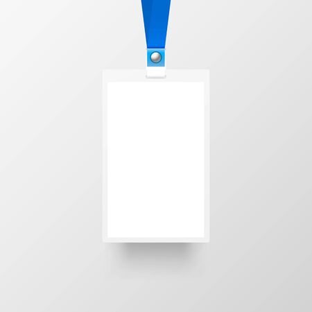 Badge sing empty on the gray background. Vector Illustrationのイラスト素材