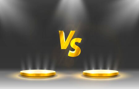 Versus game cover, banner sport vs, team concept. Vector illustration backgroundのイラスト素材