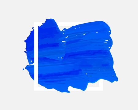 Color paint draw brush on the white background. Vector illustrationのイラスト素材