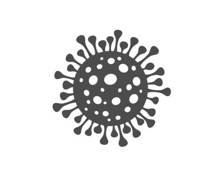 Virus organism danger, biology macro, white background.のイラスト素材