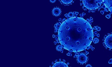 Virus organism danger, biology macro, cover medical illustration.の写真素材