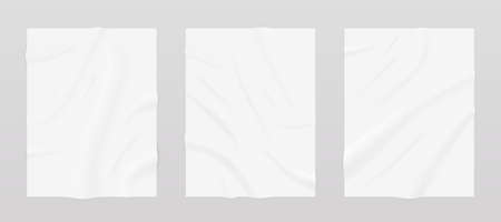 Paper wave empty poster. page vertical business documents. Vectorのイラスト素材