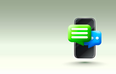 Chat phone. Talk, dialogue, messenger or online support concept. web icon. Vectorのイラスト素材