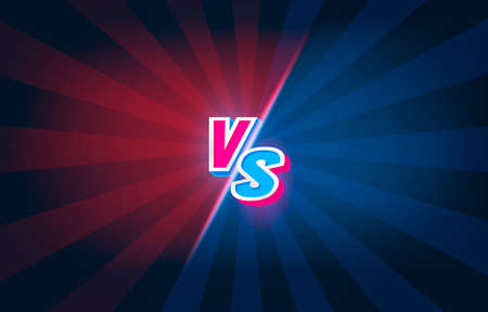 Versus game cover, banner sport vs, team concept. Vector illustrationのイラスト素材
