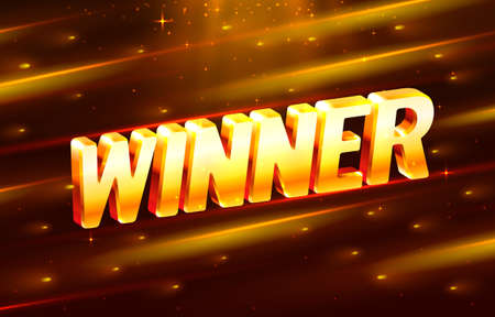 Winner casino coin, cash machine play now. Vectorのイラスト素材