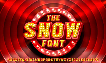 Show font set collection, letters and numbers symbol. Vectorのイラスト素材