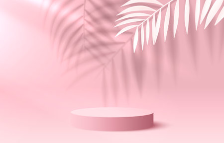 Stage podium with lighting, Stage Podium Scene with for Award, Decor element background. Vectorのイラスト素材