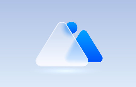 Glass file image transparent icon, collection sign. Vectorのイラスト素材