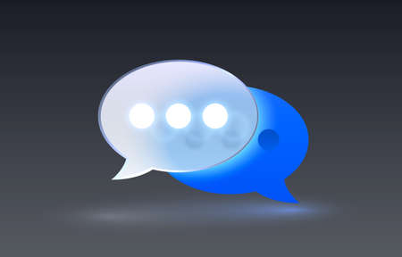 Glass chat transparent icon, collection sign. Vectorのイラスト素材