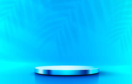 Stage podium with lighting, Stage Podium Scene with for Award, Decor element background. Vectorのイラスト素材