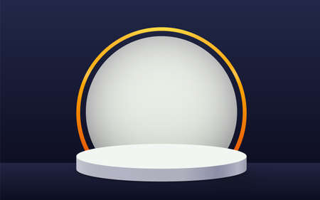 Abstract scene background. Product presentation, mock up, show cosmetic product, Podium, stage pedestal or platform.のイラスト素材