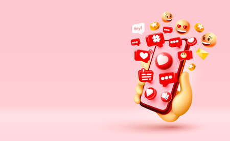 I like this, with lots of icons, chat for people to communicate. Vectorのイラスト素材