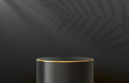 Stage podium with lighting, Stage Podium Scene with for Award, Decor element background. Vectorのイラスト素材