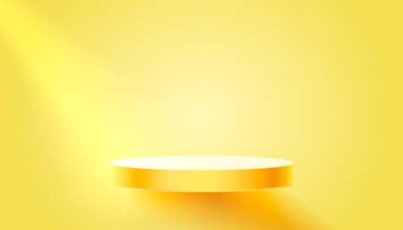 Stage podium with lighting, Stage Podium Scene with for Award, Decor element background. Vectorのイラスト素材