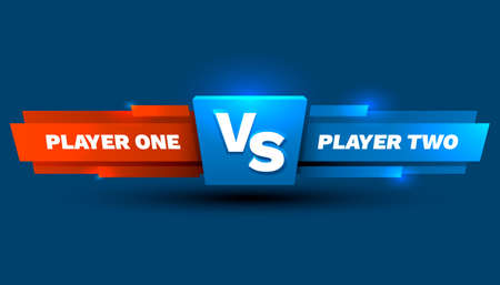 Versus game cover, banner sport vs, team concept. Vector illustrationのイラスト素材
