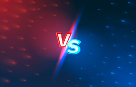 Versus game cover, banner sport vs, team concept. Vector illustrationのイラスト素材