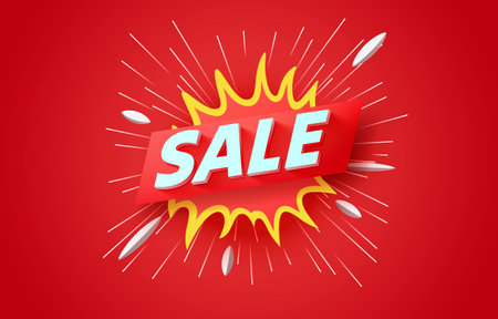 Special offer banner, mega sale off, store poster sticker. Vectorのイラスト素材