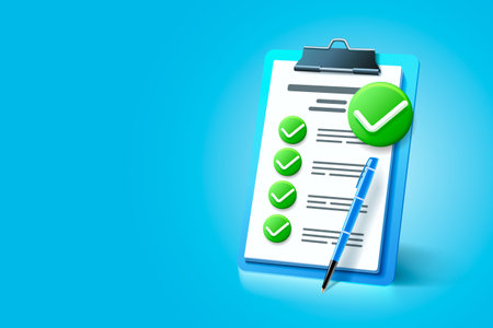 Clipboard communication, management service page, business paper. Vectorのイラスト素材