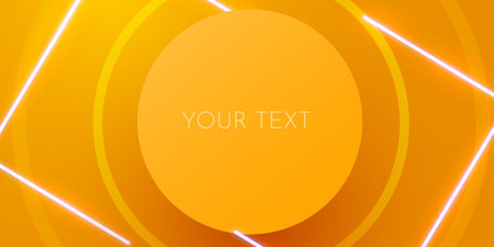 Abstract round frame. Geometric background.のイラスト素材