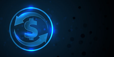 US Dollar sign background. Concept of money and success.のイラスト素材