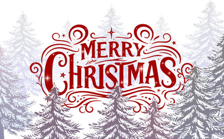 Merry christmas cover art, Happy new year background, Vector illustrationのイラスト素材