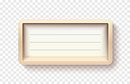 Wooden frame label, event bar casino, frame signboard, on a transparent background. Vector illustrationのイラスト素材