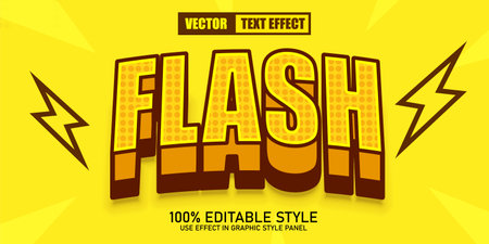 Editable text effect. Flash sale template. Retro style.のイラスト素材