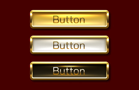 Light button label, event bar casino, show signboard. Vector illustration