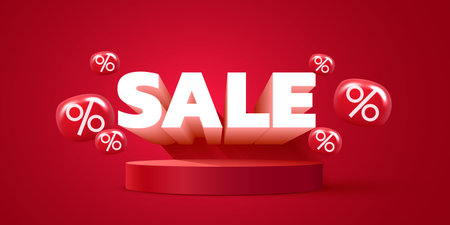 Sale. Discount creative composition. Mega Sale.のイラスト素材