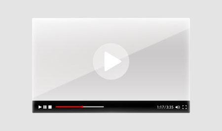 Frame landing page, Design internet video browser template. Windows frame search, webpage. Vector illustration.のイラスト素材