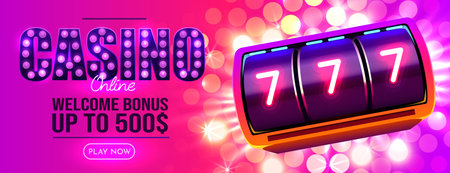 Slot machine wins the jackpot. 777 Big win concept. Casino jackpotのイラスト素材