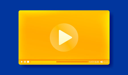 Frame landing page, Design internet video browser template. Windows frame search, webpage. Vector illustration.のイラスト素材
